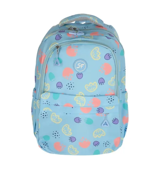 Ghiozdan SF 3F 40x31x13cm 0,32kg ALBASTRU Flori